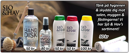 Skydda dig mot solen och mot myggor och fästingar från Sjö & Hav!